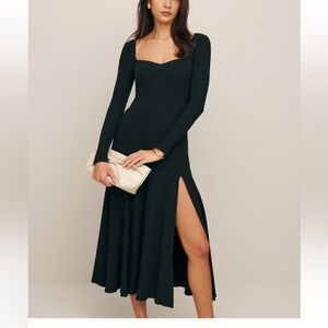 Reformation NEW black sweater dress in style Banks.
Size S